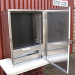 Custom stainless switchboard cabinet